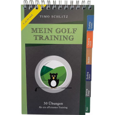 All Square Verlag Mein Golf Training: 30 упражнений для эффективных тренировок, буклет с упражнениями для гольфа, ситуационные упражнения для короткой игры 