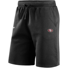 Fanatics - NFL San Francisco 49ers Primary Logo Fleece šorti Melna krāsa