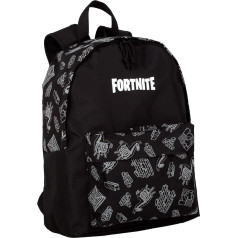 Fortnite mugursoma American Dark Black - skolas soma ar galveno nodalījumu un priekšējo kabatu - ar nodalījumu klēpjdatoram un oderētu iekšpusi - ergonomiskas, polsterētas siksnas - 41 x 31 x 13,5 cm - Toybags