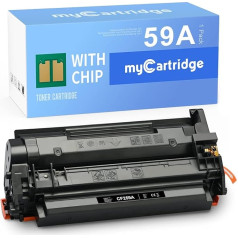 MYCARTRIDGE CF259A 59A toneris (ar mikroshēmu) saderīgs ar HP Laserjet Pro M404DN MFP-M428FDW MFP-M428FDN MFP-M428DW MFP-M428DW M404DW M404N priekš CF259X 59X 1 Black