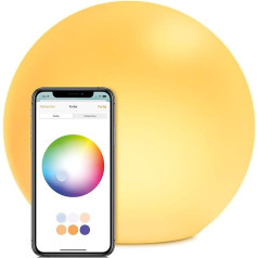 Eve Flare Pārnēsājama viedā LED gaisma ar ūdensizturību IP65, bezvadu uzlādi, balta un krāsaina gaisma, nav nepieciešams tilts, izvelkams rokturis (Apple HomeKit)