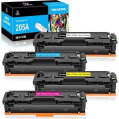 LeciRoba 205A priekš HP 205A Toneris priekš HP CF530A CF531A CF532A CF532A CF533A , priekš HP Color Laserjet Pro MFP M180 M180n M180n M180nw M180fw M181 M181n M181fw HP Color Laserjet pro M154A M154A NW NW NW printer - Iepakojums)