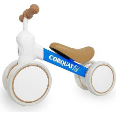 CORQUAT Laufgitter Baby 1 Jahr, Spielzeug Kinder 1 Jahr, Dreirad, Fahrrad ohne Pedale, Laufläufer, Perfekt für Originale Geschenke Babys 1 Jahr. (Celeste)