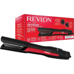 Revlon One-Step Air Straight 2-in-1-Trockner und Luftglätter | | || Trocknen und Glätten mit warmer Luft ohne extreme Hitze, mit beheizten Zähnen und Platten mit Arganöl-Infusion || RVDR5330E