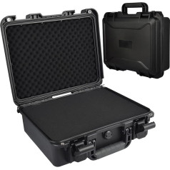 41.9 x 34.6 x 14.8 cm Waterproof Portable Case, JOYCEMALL Professional Compact Anti-Crash Carry Bag, Hard Shell Storage Box with Foam Insert for Camera, Drone, Guns, Lens Accessories