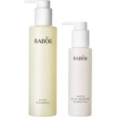 BABOR CLEANSING HY-Oil & Phytoactive Hydro Base Set - attīrošs duets sausai ādai, dziļa poru attīrīšana ar eļļu un augu ekstraktu, 2 gab.