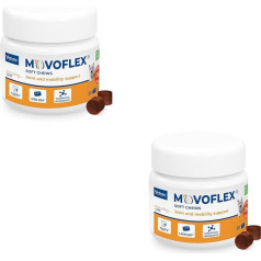 Virbac Movoflex Soft Chews | Doppelpack | 2 x 30 Stück | Für Hunde unter 15 kg | Ergänzungsfuttermittel zur Unterstützung der Gelenkgesundheit | Zum Erhalt der Gelenkstrukturen