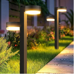 GEARLITE Solarlampen für Außen 4 Pack, 2 в 1 Superhelle Garten Solarleuchten für Außen mit 24 Led, 1200mAh Wasserdichte Solar Gartenleuchten, Auto On/Off Garten Deko für Weg Balkon Terrasse Hof