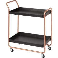 Amazon Brand - Movian Large Bar Cart - Black and Gold