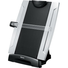 Fellowes Konzepthalter mit Memoboard hält bis zu 150 Blatt schwarz/silber