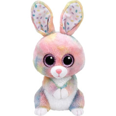 TY 37092 37092-Beanie Boo's Bubby Hase mit Glitzeraugen, 24 cm, Mehrfarbig