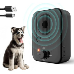 Antibell für Hunde, Antibell für Hunde, 3 Frequenzstufen Sonic Anti Bell, 10M Reichweite Antibell Ultraschall Gerät für Hunde, IPX4 Wasserdicht Antibell Gerät Hund für den Außen und Innenbereich