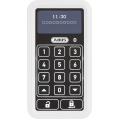 ABUS HomeTec Pro Bluetooth tastatūra CFT3100 - Ievades kods priekšējo durvju atvēršanai - HomeTec Pro Bluetooth durvju slēdzenes blokatoram CFA3100 - balta krāsa