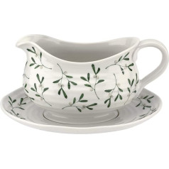 Portmeirion CPXT76512-XG Sophie Conran Garland Gravy Boat 1 gab. un statīvs (Cupid, Mistletoe), porcelāns