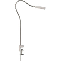 Fischer & Honsel Raik 50374 Clamp Light 1x LED 5,0 W Matt Nickel krāsā Regulējams augstums, bezgalīgi aptumšojams Flex Arm 50 x 3 x 60 cm (D x Š x V) 470 lm 3000 K