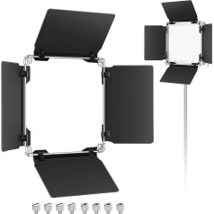 Neewer Profi LED-Videoleuchte Barndoor für Neewer 480 LED-Licht Platte, Feste Metallkonstruktion (nur Torblende eingeschlossen)