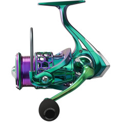 KEEYTT Metall Spinning Reel Sea Rod Langstrecken Angelrolle Angelausrüstung Bunte Angelrolle für Live Liner Köder Angeln Aktion