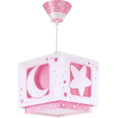 Dalber 63232S Hängeleuchte Rosafarbener Mond Kinderzimmer Lampe Leuchte, Rosa