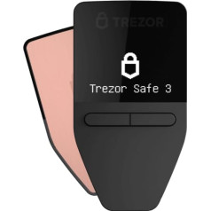 Trezor Safe 3 - paroli un drošiem elementiem aizsargāts kriptogrāfijas aparatūras maks - pērciet, uzglabājiet un pārvaldiet digitālos aktīvus viegli un droši (Galactic Rose)