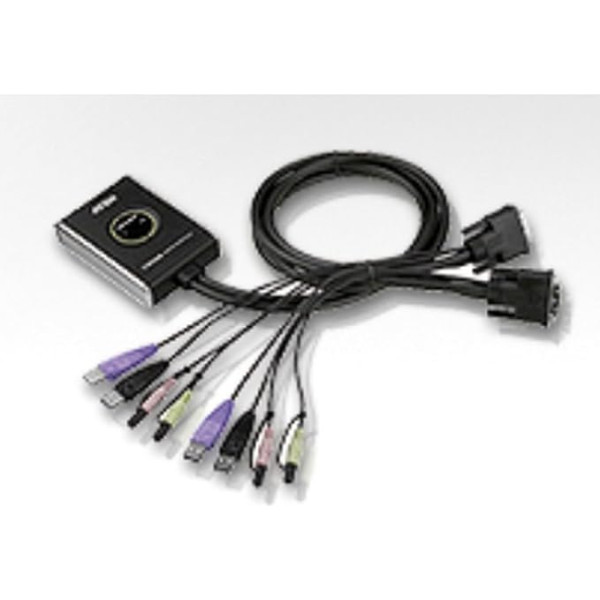 ATEN CS682-AT 2 portu KVM slēdzis DVI USB 1920 x 1200 pikseļu