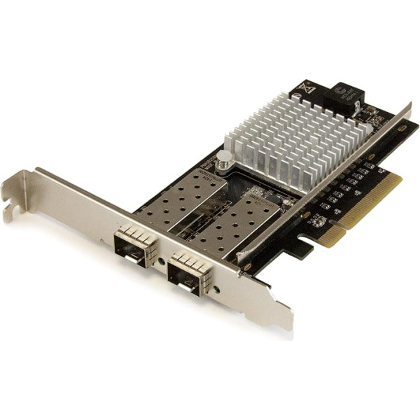 StarTech.com PEX20000SFPI - DUALPORT 10GBE FIBER NIC ar atvērtu SFP un INTEL 82599 mikroshēmu komplektā