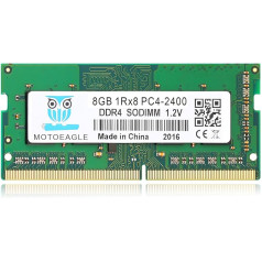 8GB DDR4 2400MHz SODIMM 1RX8 PC4-19200 (PC4-2400T) CL17 Non-ECC operatīvās atmiņas modulis klēpjdatoram