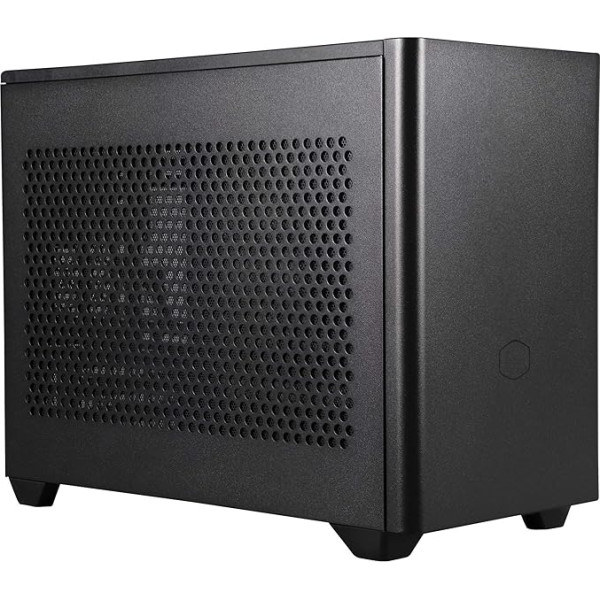 Cooler Master Master MasterBox NR200 Mini ITX PC korpuss - kompakts SGCC tērauda korpuss, vairākas dzesēšanas opcijas, 360 grādu pieejamība bez instrumentiem - melns