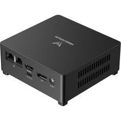 MINIS FORUM UN100D Mini PC, Intel N100, 8 Go RAM, 256 Go SSD, Biroja rīks 4C/4T, DP/HDMI/USB-C, 2 x LAN RJ45 2.5G, 3 x USB-A, 1 x Carte TF vieta, WiFi un BT 4.2