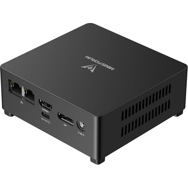 MINIS FORUM UN100D Mini PC, Intel N100, 8 Go RAM, 256 Go SSD, Biroja rīks 4C/4T, DP/HDMI/USB-C, 2 x LAN RJ45 2.5G, 3 x USB-A, 1 x Carte TF vieta, WiFi un BT 4.2