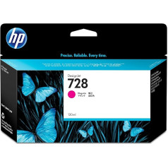 HP 728 Magenta 130 ml originali HP Druckerpatrone (F9J66A) mit originaler HP Tinte, skirta DesignJet T730 ir T830 Großformatdrucker bei HP 729 DesignJet Druckkopf