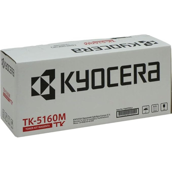 Kyocera TK-5160M toneris Magenta. Oriģināls Tonerkartusche 1T02NTBNL0. Toneris Drucker kompatibel für ECOSYS P7040CDN. Drucker Toner für bis zu 12000 Seiten