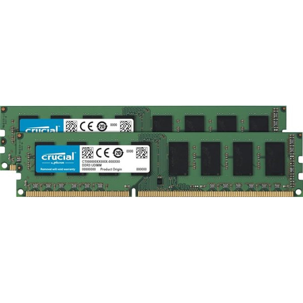 Crucial 4GB/8GB/16GB/32GB (DDR3L 1600 uT/s/1866 uT/s PC3L-12800/PC3L-14900 DIMM 240-pin)