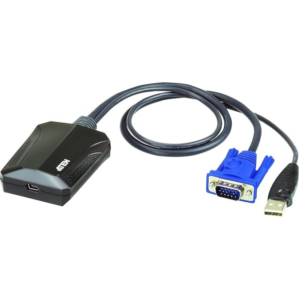 ATEN CV211 Portatīvo datoru USB optiskais adapteris schwarz