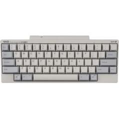 HHKB Hybrid Type-S Keyboard PD-KB800WS, Printed Keycaps, Quiet Professional Mechanical 60% Keyboard, Bluetooth, USB-C (White)