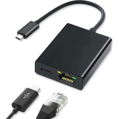 ARCELI Micro USB Ethernet adapteris Chromecast un TV Stick, portatīvais tīkla adapteris, USB uz RJ45 Ethernet 100 Mbps adapteris, LAN adapteris, saderīgs ar Fire TV Stick, LAN adapteris (2 gabali)