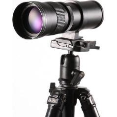 Hersmay 420-800mm f/8.3-16 Super Tele Zoom Objektiv Teleobjektiv Zoomobjektiv Vario-Objektiv für Canon EOS 1300D, 60D, 70D, 1200D, 1100D, 1000D, 760D, 750D, 700D, 650D, 600D, 550D 500D DSLR/SLR Kamera