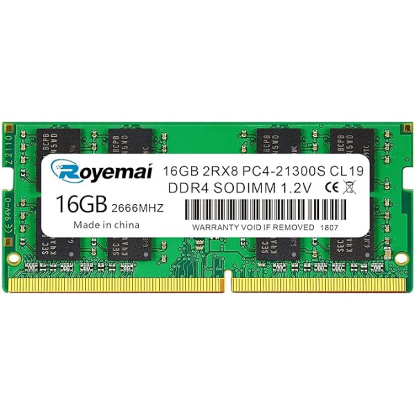 DUOMEIQI 16GB DDR4 PC4-21300S 2666MHz 260PIN SODIMM 1.2V CL19 2Rx8 operatīvās atmiņas modulis portatīvajam datoram