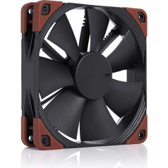 Noctua NF-F12 iPPC-24V-2000 SP IP67 PWM, industriālais ventilators, 4 kontakti, 2000 apgr./min, 24 V versija (120 mm, melns)