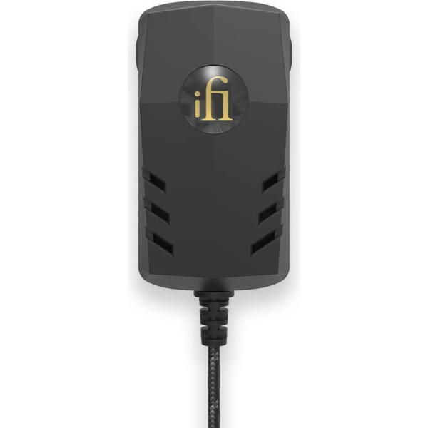 iFi iPower2 - Low Noise, Ultra Clean Audiophile DC Power Supply - Active Noise Reduction II - Braided Cable - 5 DC Plug Adapters - Update Your Audio/Video/Electronics [15V/1.2A]