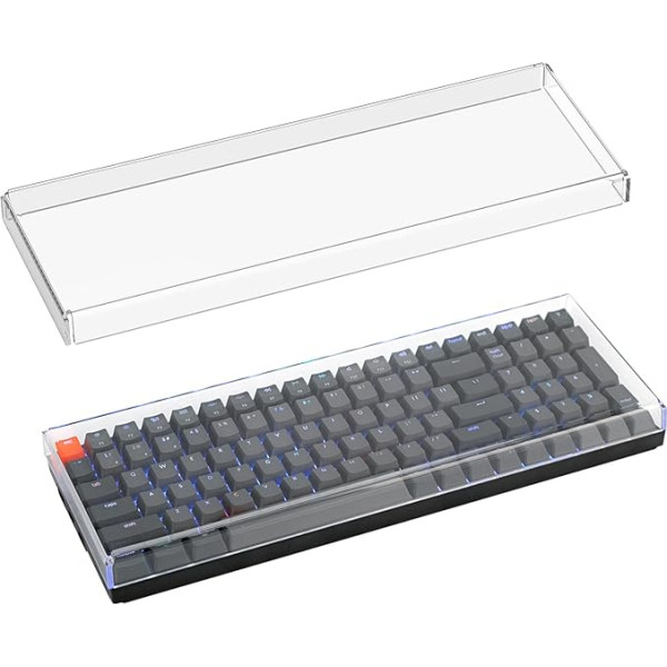 Geekria 90%-96% Keyboard Dust Cover, Clear Acrylic Key Cover for 100 Keys Computer Mechanical Wireless Keyboard, Compatible with Keychron K4 Wireless Bluetooth, RK ROYAL KLUDGE RK100 Wireless