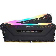 Corsair Vengeance RGB PRO 16GB (2x8GB) DDR4 3000MHz C15 XMP 2.0 Enthusiast RGB LED apgaismojuma atmiņas komplekts - melns