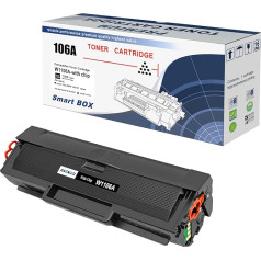 ASEKER saderīga 106A W1106A tonera kasetne priekš HP Laser 107 107w 107a 107r MFP 135 135 135wg 135a 135r 135w 137 137fwg 137fnw printeris 1000 lappuses (melna, ar mikroshēmu)