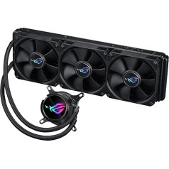 ASUS ROG STRIX LC III 360 All-in-One Liquid CPU Water Cooling (ROG Fan, Anti-Vibration Rubber, Water Block with AURA Lighting Effects, Compatible with Intel LGA 1700, 1200, 115X, AMD AM5, AM4)