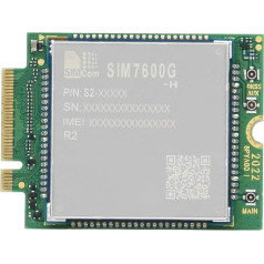 Waveshare SIM7600G-H-M.2 SIMCom Original 4G LTE Cat-4 modulis ar globālo pārklājumu un GNSS atbalstu M.2 B Key Connector LTE-TDD LTE-FDD HSPA+ GSM GPRS Edge