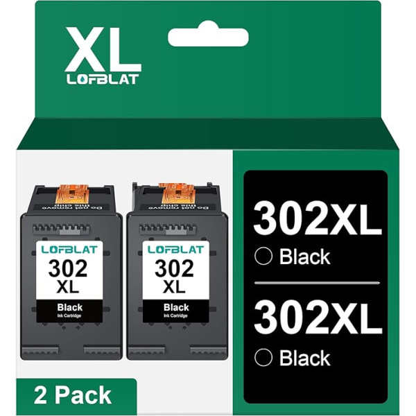 LOFBLAT 302 302 302 XL Multipack printeru kasetnes melnas krāsas HP 302 XL kasetnes 302XL priekš HP Envy 4525 4520 4522 4527 DeskJet 3630 3630 3636 3638 3639 1110 2130 3633 OfficeJet 3831 3 3830 3833