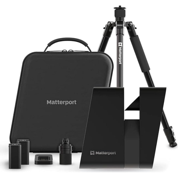 Matterport Pro3 Performance Kit 3D Lidar skenera digitālā kamera profesionālu virtuālo 3D ekskursiju pieredzes radīšanai ar 360 grādu skatu un 4K fotogrāfiju izmantošanai iekštelpās un ārpus telpām