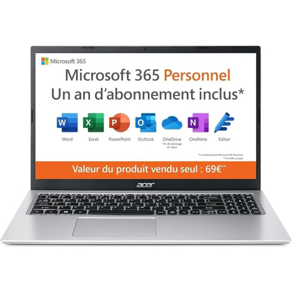 Acer Aspire 1 A115-32-C3AK Portatīvais portatīvais 15,6