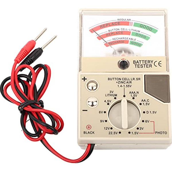 Universāls bateriju testeris bateriju testeris digitālais displeja testeris bateriju darbības ilguma testeris digitālais bateriju testeris 9V 1,5V bateriju testeris baterijām ar pogas elementiem