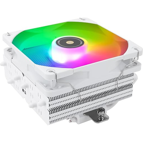 Thermalright SI-100 ARGB CPU gaisa dzesētājs 6×6mm siltumcaurules 120mm PWM klusais ventilators CPU dzesētājs ar S-FDB V2.0 gultņiem AGHP 3.0 tehnoloģija AMD AM4 AM5/Intel 1150/1151/1200/1700/2011 PC dzesēšanai