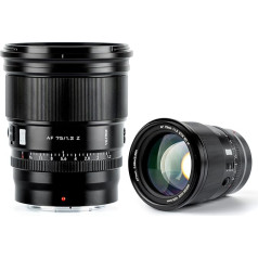 VILTROX 75 mm f/1.2 Z-Mount APS-C objektīvs Prime ar lielu atvērumu Nikon Z montāžai Z30 Z50 Zfc Z5 Z6 Z6 Z7 Z5II Z6II Z9 Z8 (automātiskā fokusēšana, STM), melns